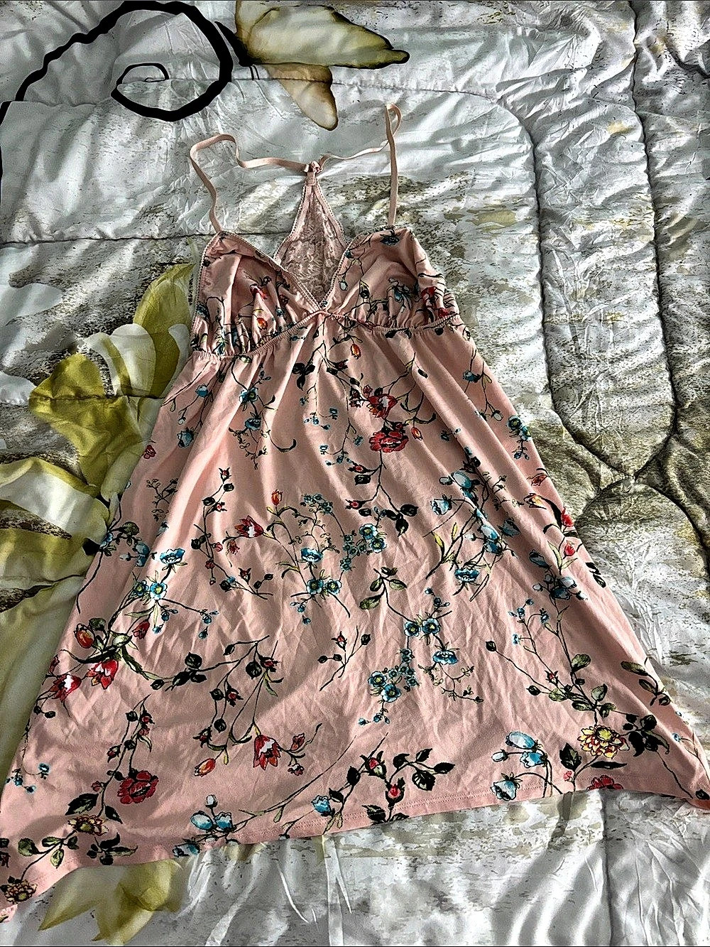 Secret Treasures Floral Pink Cami Size XL Like New